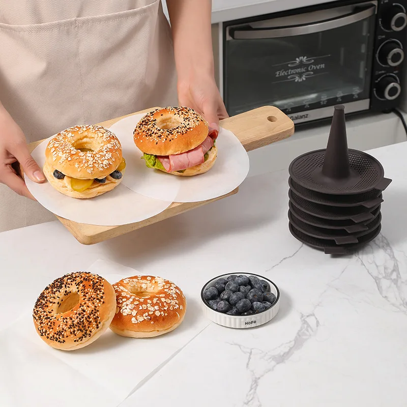 6Pcs Bagel Tools Silicone Mold - Donut Mold Silicone 리뷰 및 가격
