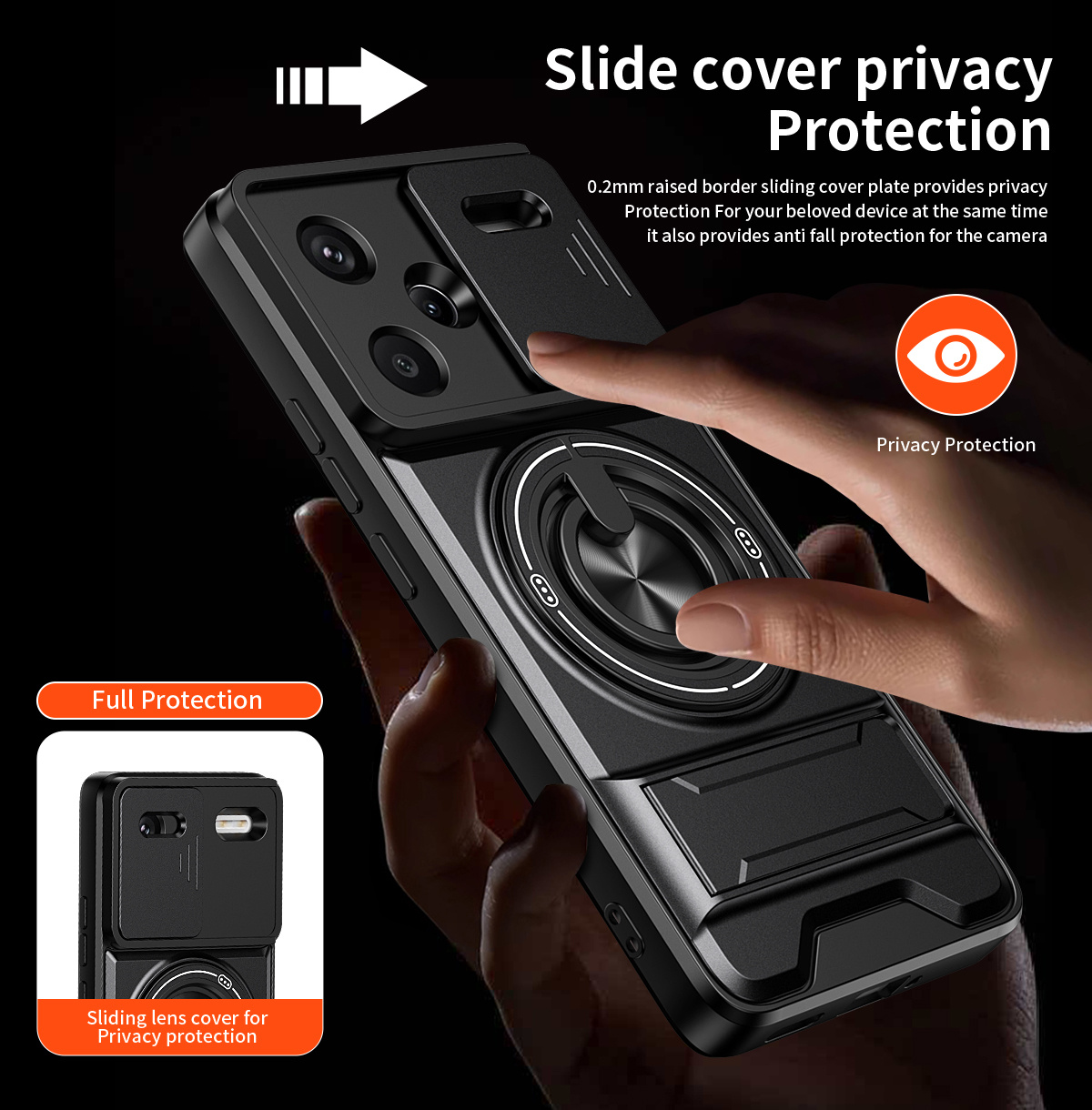 Lens Slide Camera Phone Case f - Taco Stand Holder 리뷰 및 가격