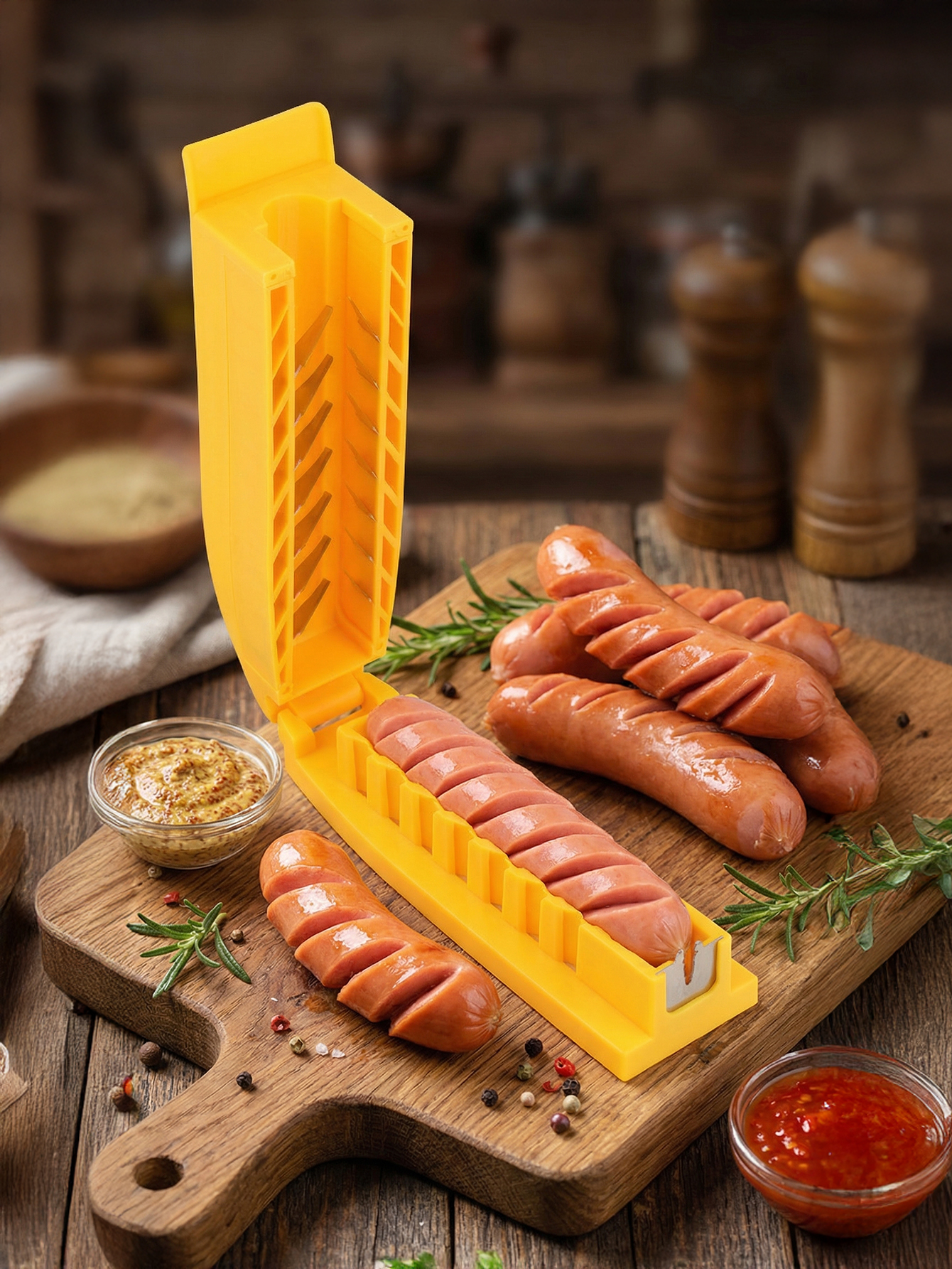 Manual Sausage Slicing Tool Re - Hot Dog Press 리뷰 및 가격