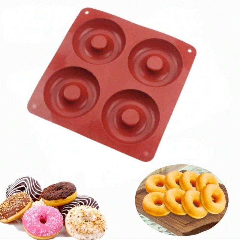 1PC 4 Holes Donut Silicone Mol - Donut Mold Silicone 리뷰 및 가격