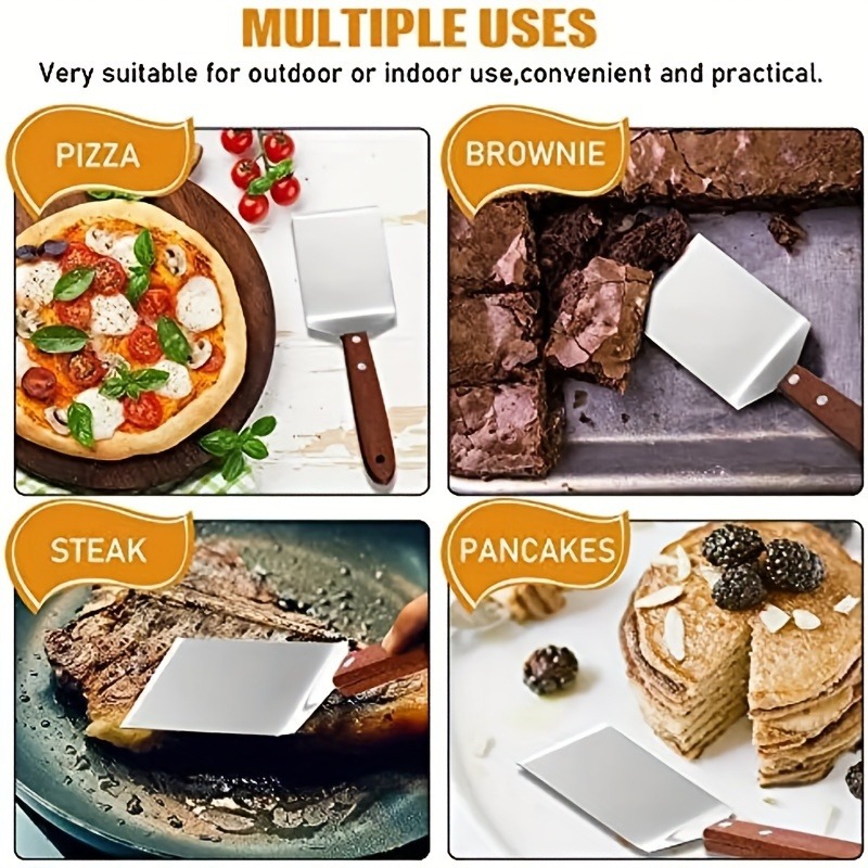 1pc, Brownie Spatula, Metal Br - Okonomiyaki Spatula 리뷰 및 가격