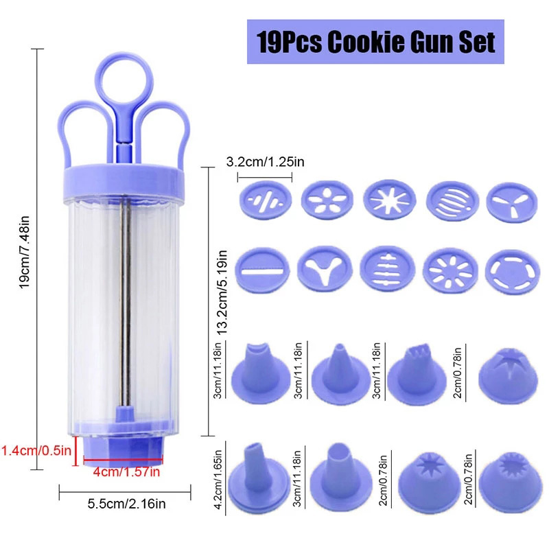 BOZZH DIY Manual Cookie Press  - Churros Maker Gun 리뷰 및 가격