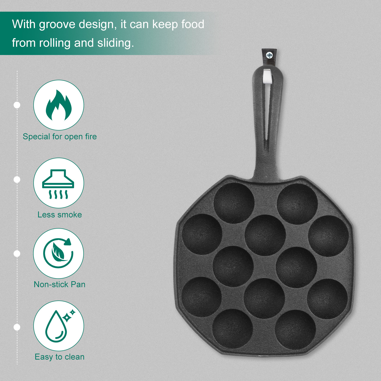 Takoyaki Pan 12 Molds Cast Iro - Takoyaki Grill Plate 리뷰 및 가격