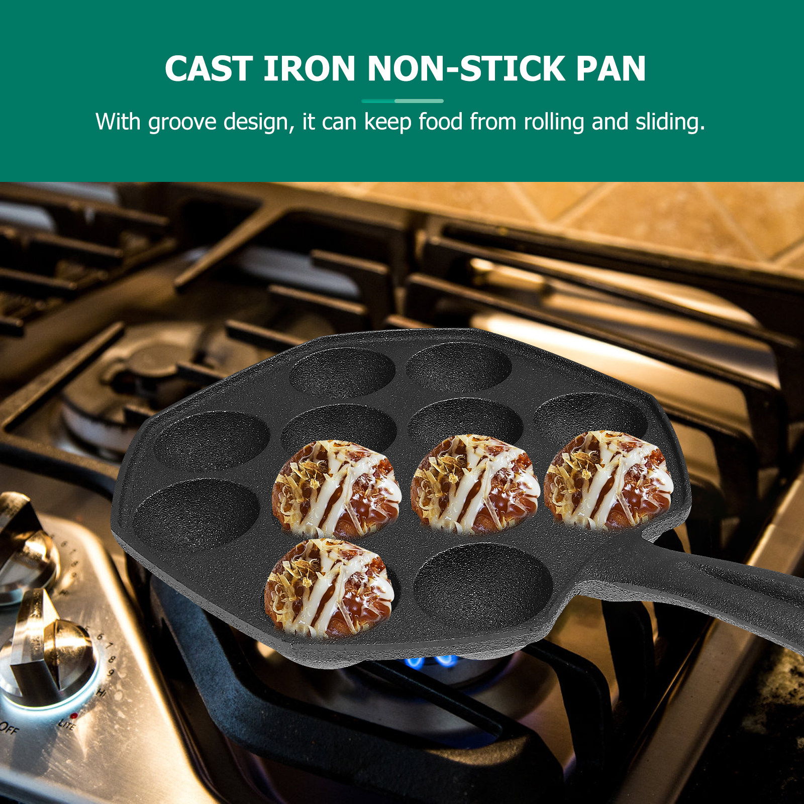Takoyaki Pan 12 Molds Cast Iro - Takoyaki Grill Plate 리뷰 및 가격