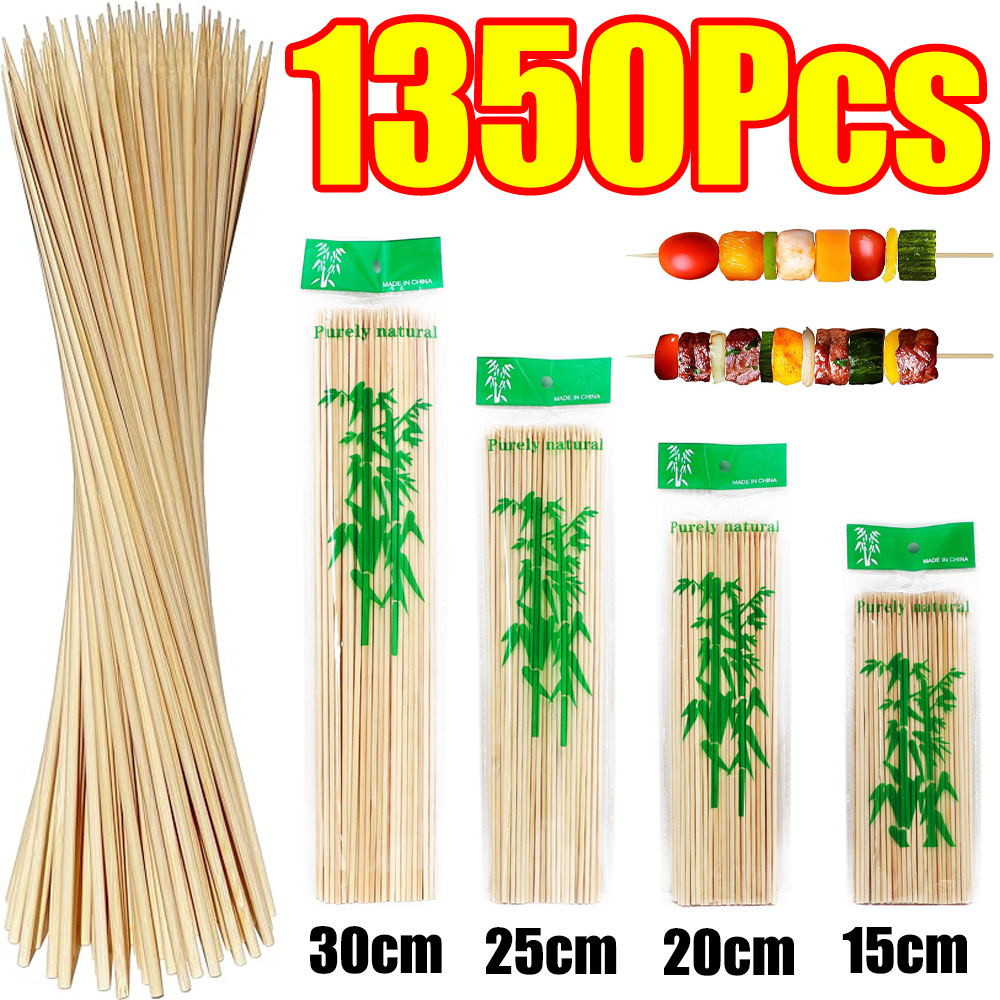90-1350Pcs BBQ Skewers Bamboo  - Corn Dog Stick 리뷰 및 가격