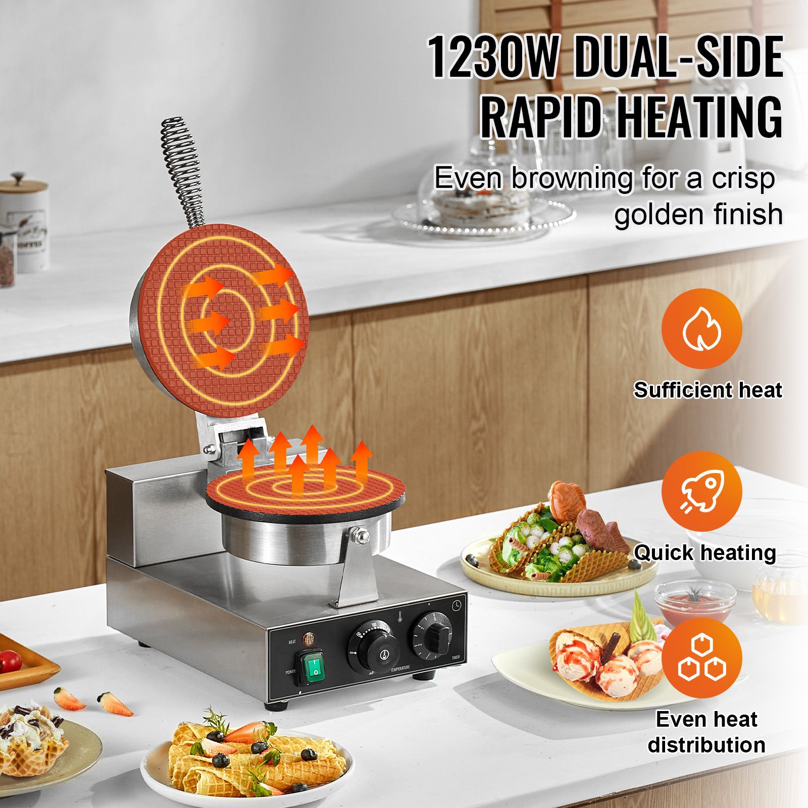 Electric Ice Cream Cone Maker, - Waffle Cone Maker 리뷰 및 가격